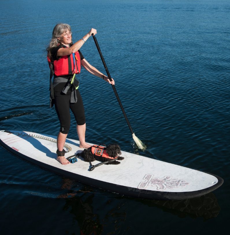 Woman on a SUP
